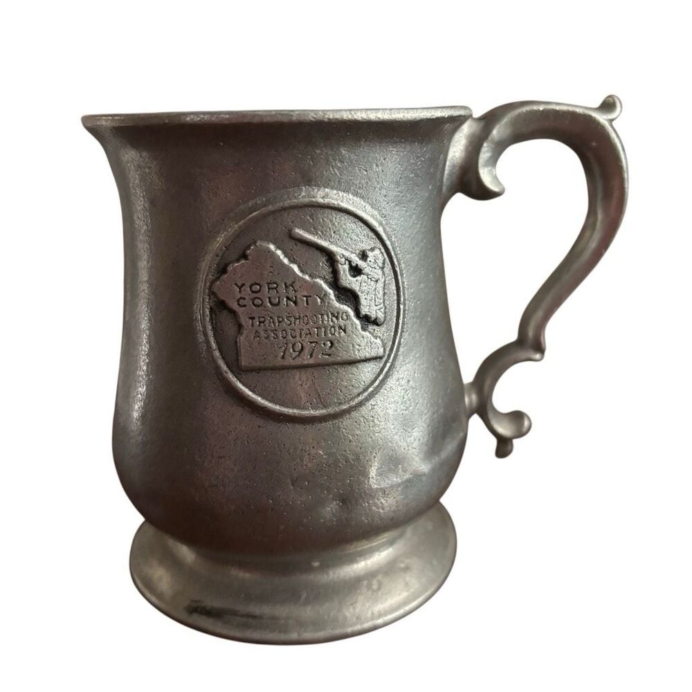 York County Trapshooting Association 1972 Wilton Armetale Pewter Tankard Mug